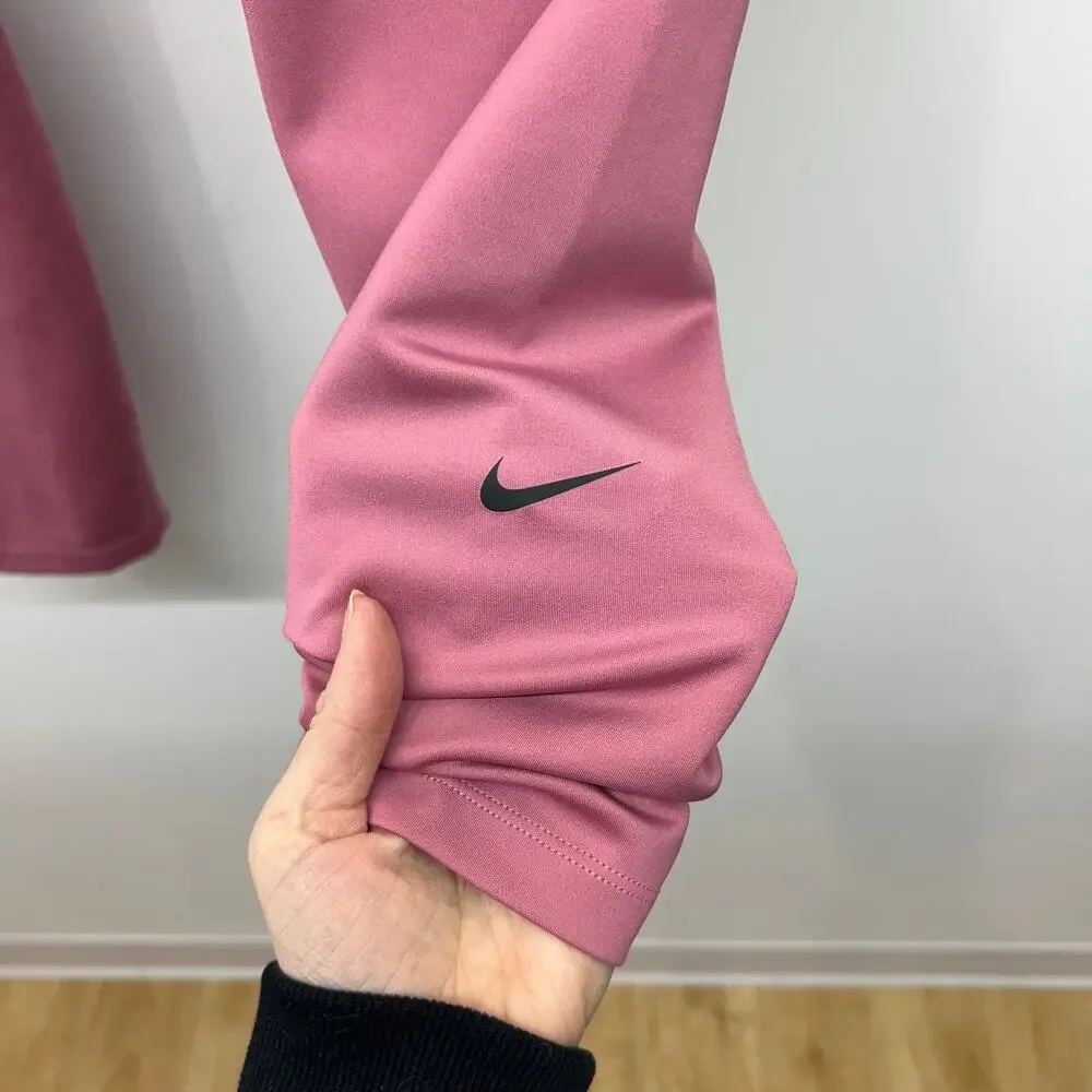 Nike Pink Leggings XL Athleisure Activewear Workout Side Leg Logo - Picture 3 of 5